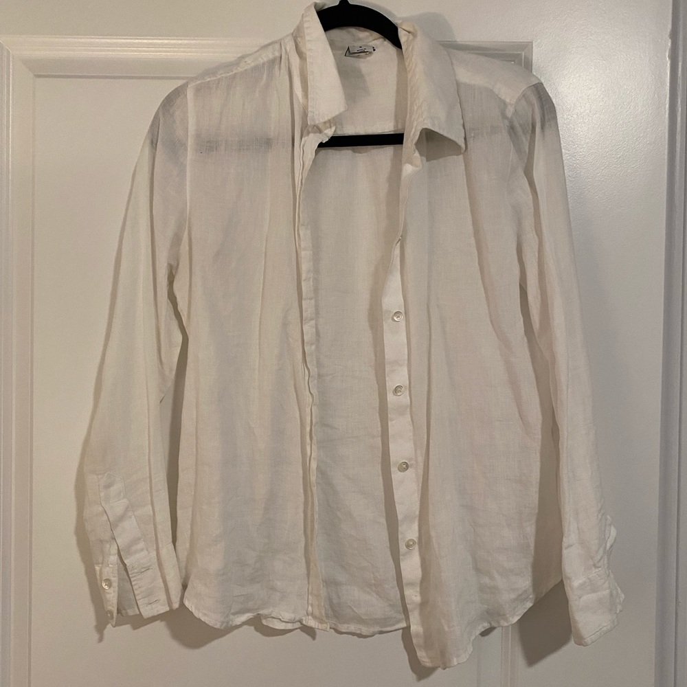 GAP | white linen button down